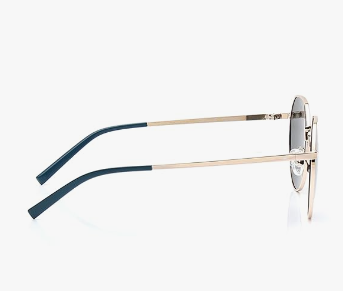 Round Shaped Metal Frame Polarized Sunglasses
