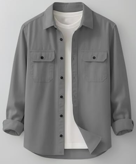 DEELMO Men’s Stylish Cotton Blend Casual Shirt