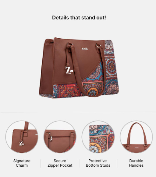 Women Mandala Printed Structured Tote Bag