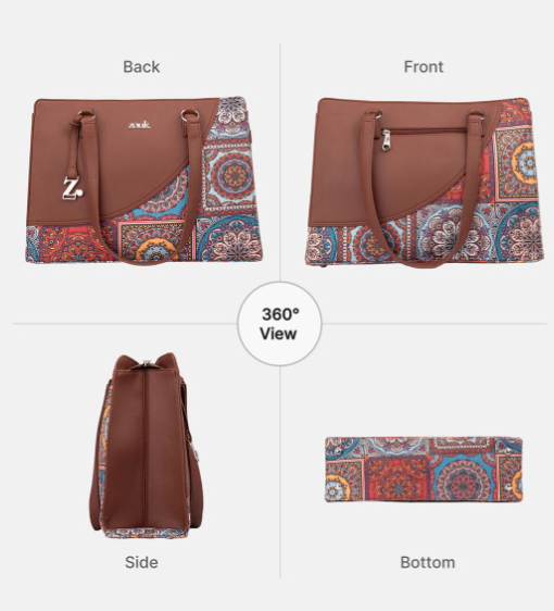 Women Mandala Printed Structured Tote Bag