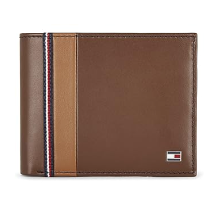 Tommy Hilfiger Tan Leather Men's Wallet
